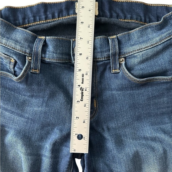 Hudson Krista low rise cropped skinny released hem jeans size 26/4 medium wash - Picture 8 of 14